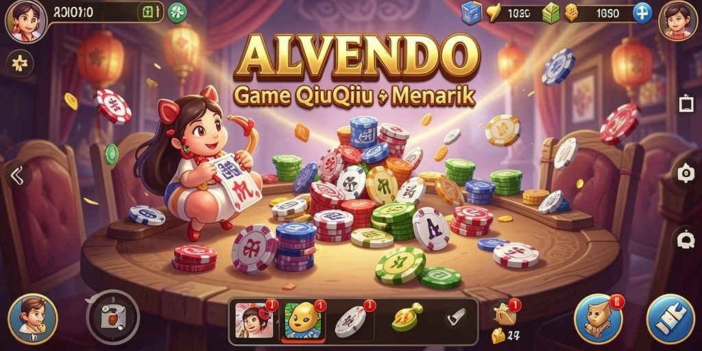Tampilan gameplay QiuQiu yang seru di ALVENDO.