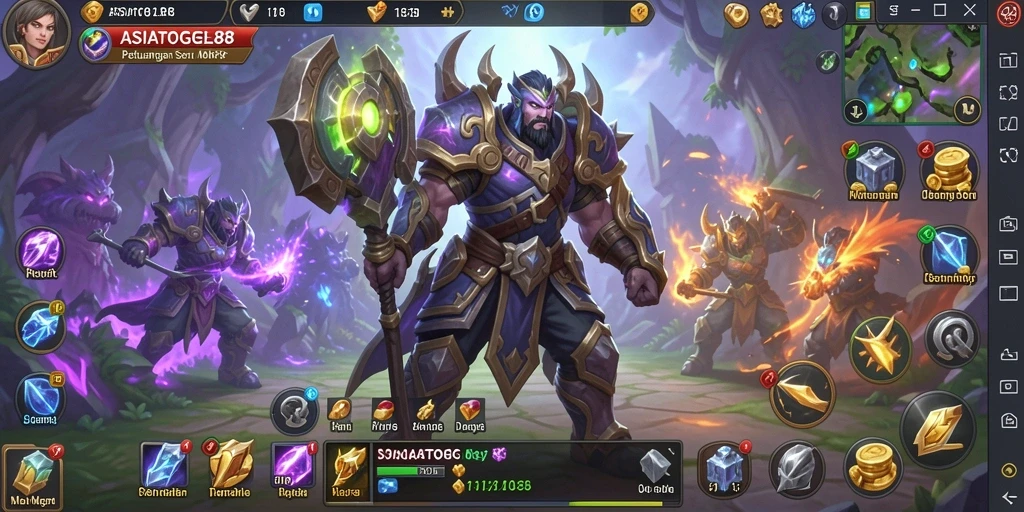 Tampilan gameplay seru di ASIATOGEL88, menunjukkan aksi petualangan yang mendebarkan.