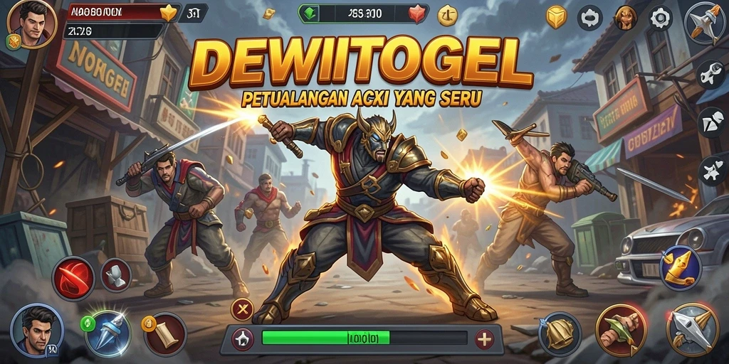 Screenshot menampilkan aksi mendebarkan dalam DEWITOGEL.