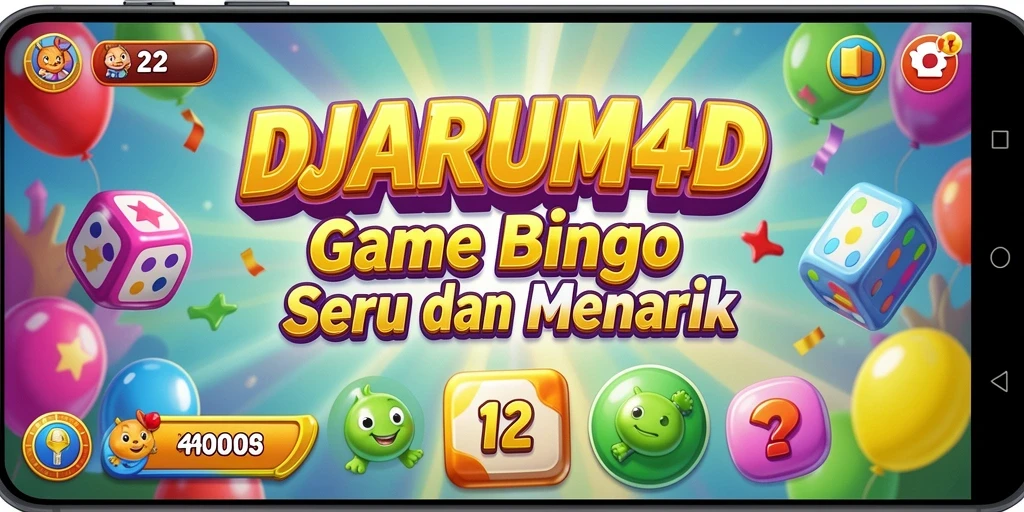 Screenshot DJARUM4D menampilkan aksi seru permainan Bingo yang penuh warna.