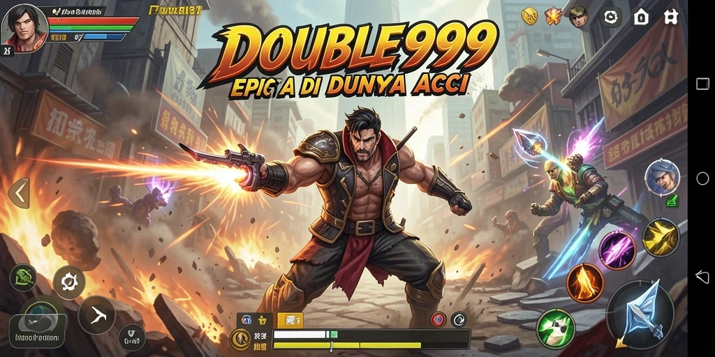 Gameplay seru dengan pertempuran mendebarkan di DOUBLE999.