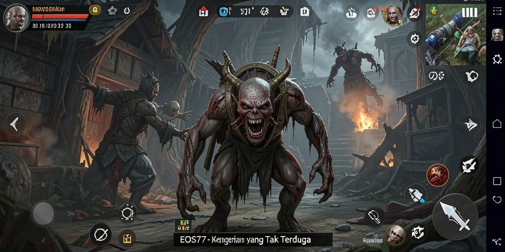 Gameplay seram yang penuh ketegangan dalam EOS77.