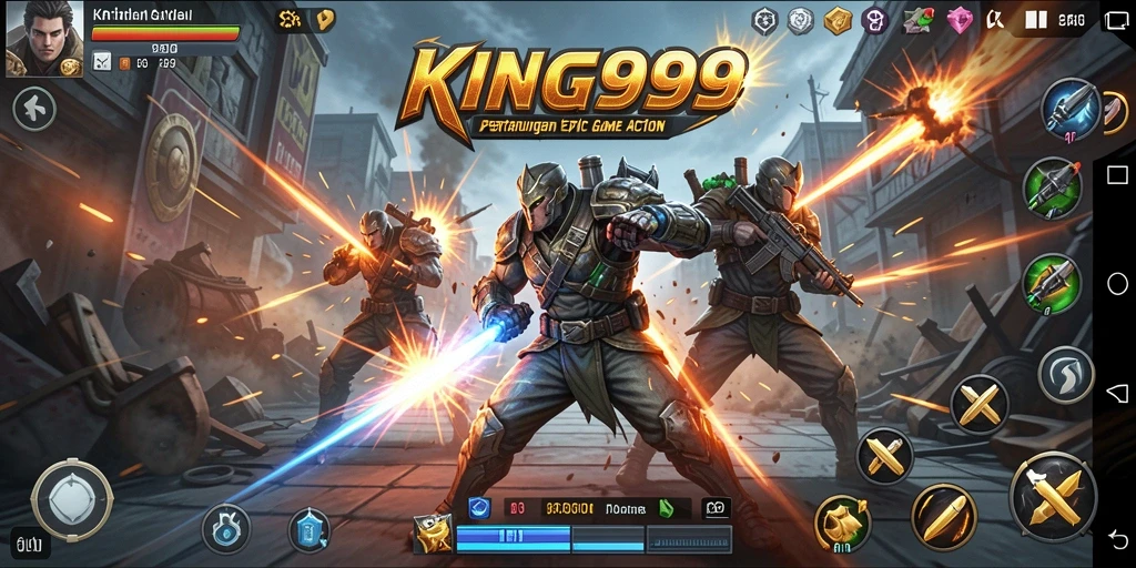 Screenshot KING999 menampilkan aksi seru dan pertarungan seru.