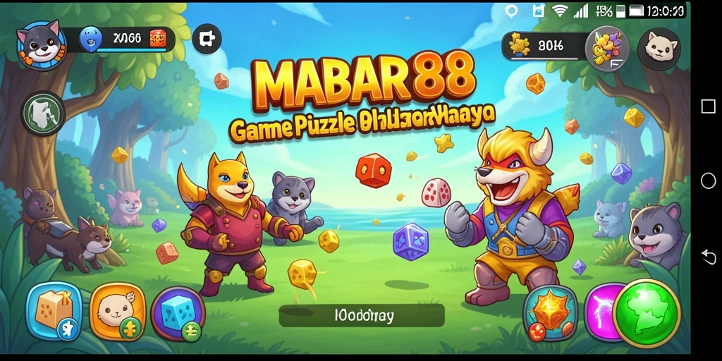 Tampilan gameplay MABAR88 yang penuh warna dan seru.