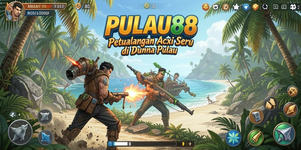 Tampilan gameplay seru dan mendebarkan dalam PULAU88.