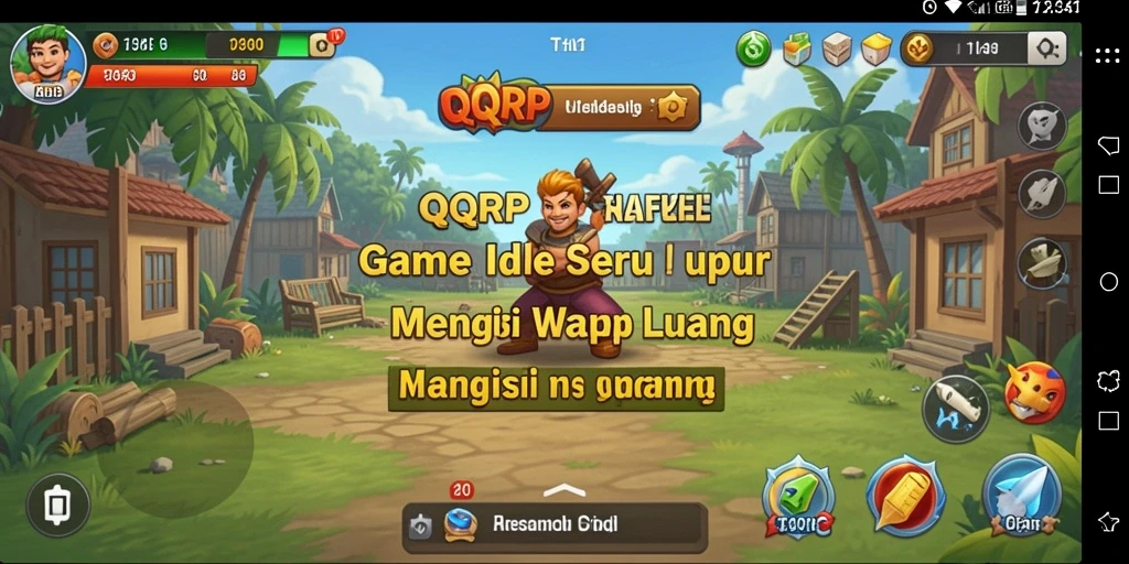 Tampilan utama screenshot QQRP dengan gameplay Idle yang seru.