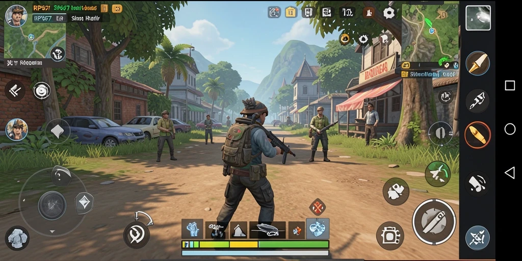 Screenshot gameplay RP6677 menampilkan aktivitas sehari-hari yang realistis.