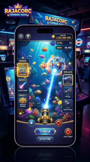 Screenshot aplikasi rajacorc memperlihatkan fitur menarik.
